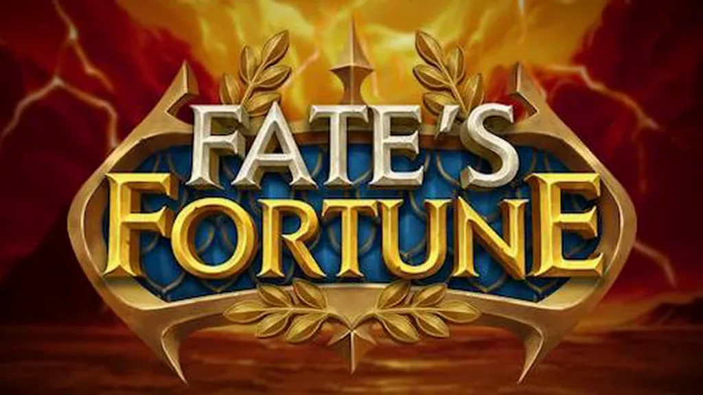 Tampilan visual mesin slot Fate’s Fortune dengan tema mitologi